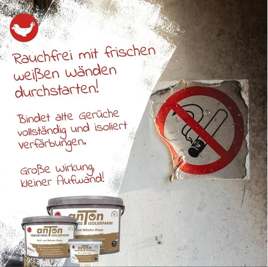 Umweltfreundliche Wandfarbe gegen Nikotingeruch kaufen