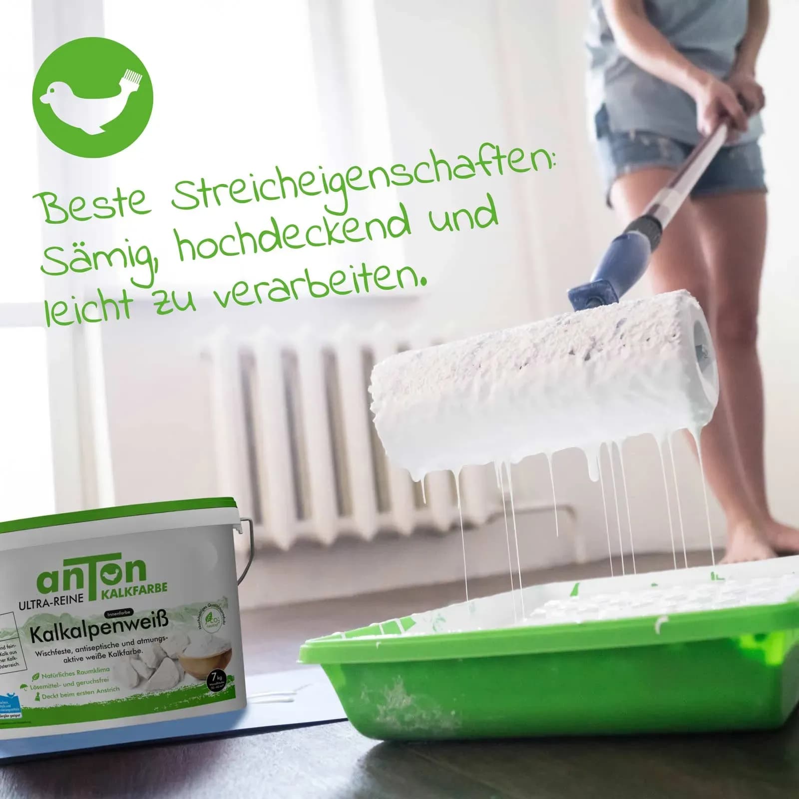 Auf welchem Untergrund hält Kalkfarbe?